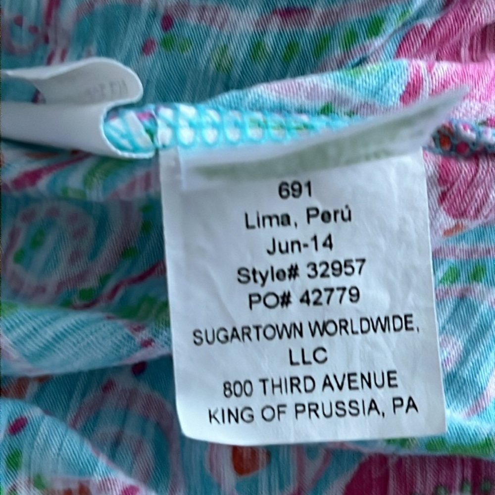 Lilly  Pulitzer size S ruffle Tube top - Picture 4 of 5